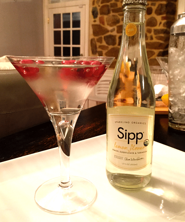 Holiday Cocktail Recipe Sipp Elderflower & Cranberry Cosmo — The Town Dish